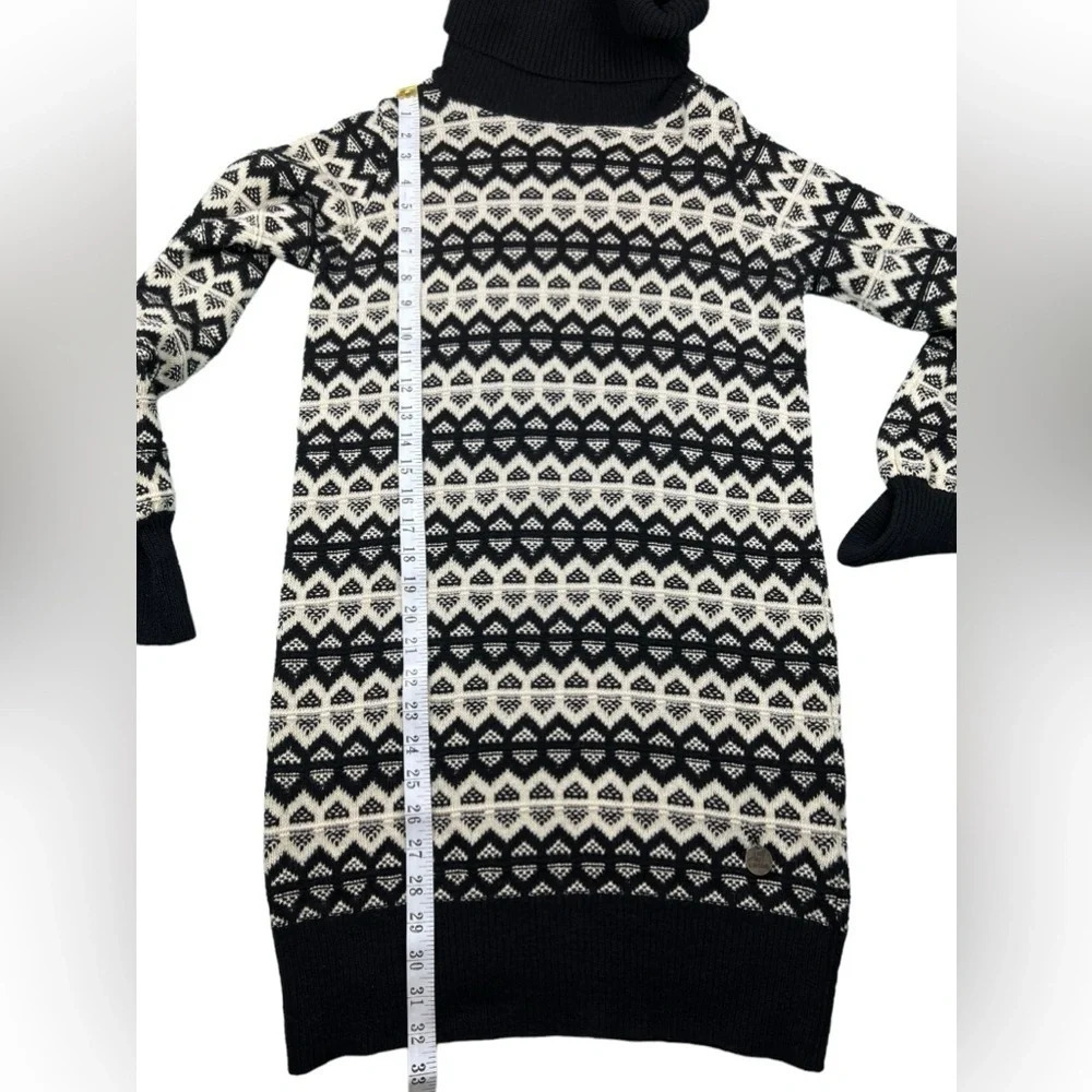 See by Chloe Womens Geometric Print Turtleneck Sweater Mini Dress Wool Size 4 - Picture 8 of 13